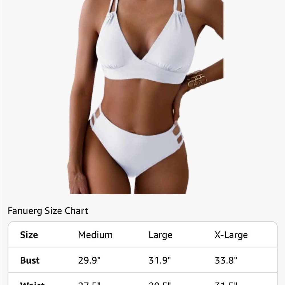 NWOT Lavender High-Cut‎ Bikini with Bralette size XL